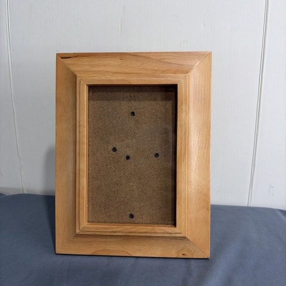 Longs Other - VTG Longs Drug Stores Solid Wood Picture Frame Burlap Backing Thailand Retro